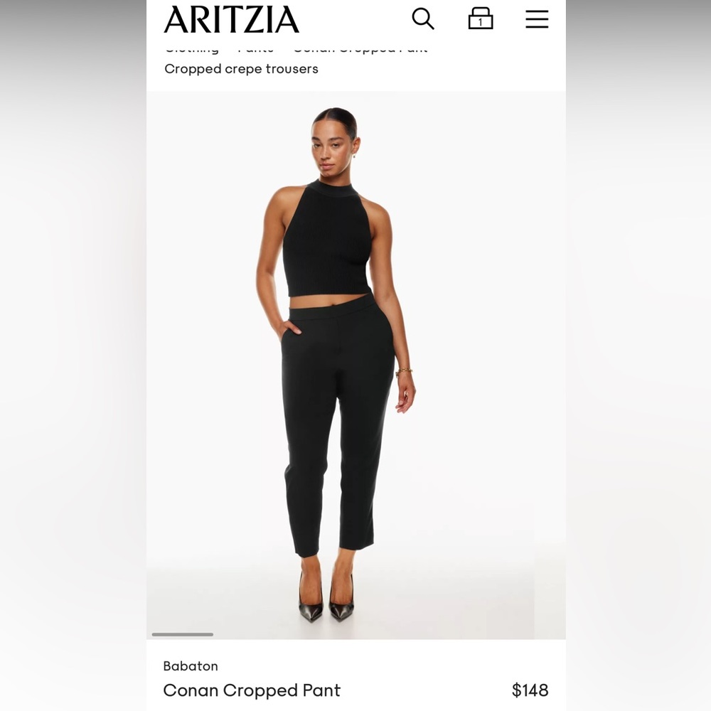 ARITZIA Babaton Conan Cropped Pant